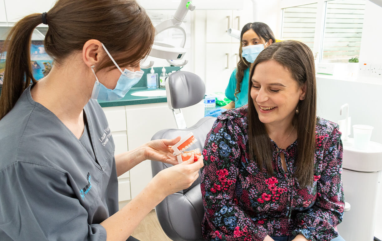 patient smiling in an appointment at Dentist at Bridgford Dental Care