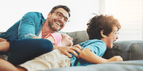 family smiling after visiting bridgford dental practice